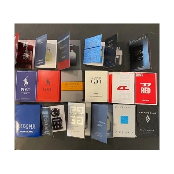 ASSORTED DESIGNER BRANDS 6 High End Designer Men’s Perfume Samples