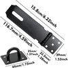 Door Padlock Hasp, 5 Inch Stainless Steel Padlock Hasp and