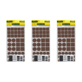 VHD Furniture Felt Pads – 126 PCS, Sliders, Chair Leg Feet Floor Wall Couch Table Protectors for Hardwood & Laminate Floors, Felt Coasters, Self-Stick, Premium Quality, Anti-Scratch (Brown)