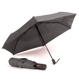 VOGUE Magic Easy Fold Folding Umbrella with Auto Open and Close 100% Eco Rpet Recycled Plastic Bottles Wind Proff UV Protection (Grey), gray