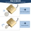 HOX 12-Pack Keyed Padlock, Waterproof and Rustproof, Solid Brass Lock