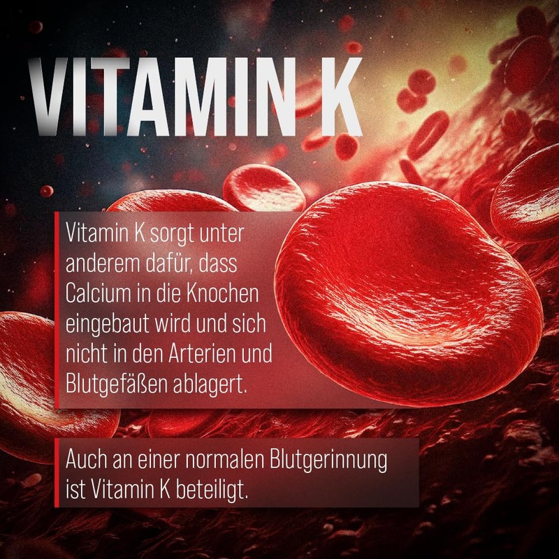 Sanct Bernhard Vitamin K2 (Menachinon-7, MK-7) 200 μg Capsules, Contents