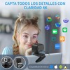 NOVAKA Cámara Web 4K, Micrófono Integrado con Cancelación de Ruido,