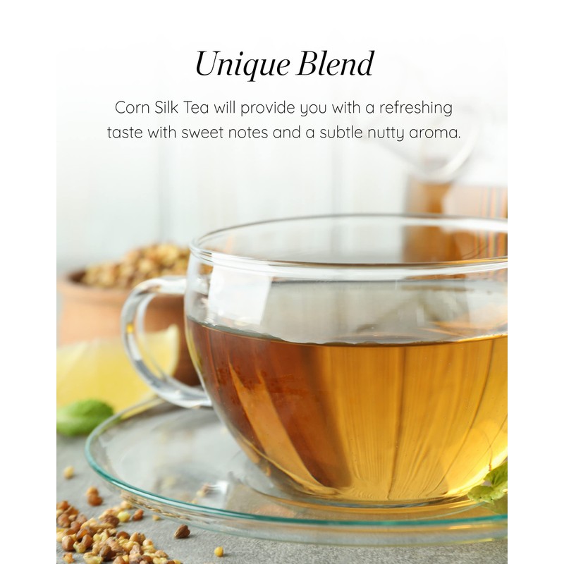 SEMPIO Corn Silk Tea – 100% Natural Ingredients, Caffeine-Free, Sugar-Free,
