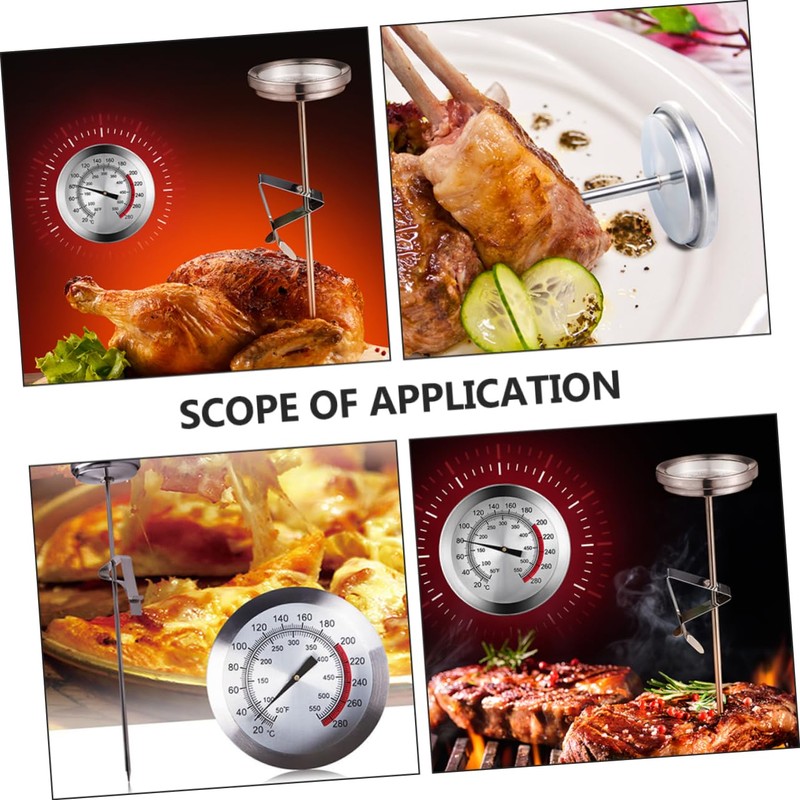 Outanaya Stainless Steel Meat Thermometer Probe for BBQ Cooking Accurate