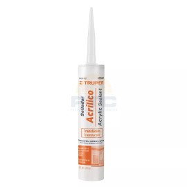 Truper SACRI-100T 280 ml acrylic sealant, transparent