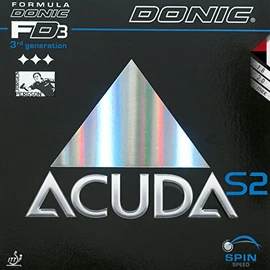 Donic Accuda S2 Table Tennis Rubber -Black