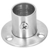 10Set Flanged Holder Base Thicken Stainless Steel Closet Rod Tube