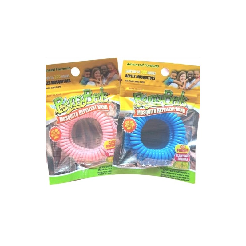 BuggyBands Mosquito Repellent Band! Advanced Formula Child Friendly/DEET Free FOURMULA/ONE