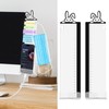 Office Desk Accessories 2pcs Computer Monitor Memo Board - Transparent