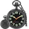 Alwesam Pocket Watch Alloy Hand Wind Mechanical Pocket Watches Men