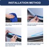 Wide Moulding Auto Trim Black/Chrome,1-9/16"(40mm) Self Adhesive DIY Strip for
