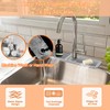 Silicone Kitchen Sink Splash Guard Faucet Mat (17.7" x 5.5"),