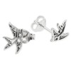 Touch Jewellery 925 Sterling Silver Swallow Stud Earrings