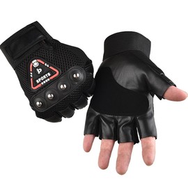 PYEUIFT Tactical Half Finger Gloves, Motorcycle Gloves, Military Use Gloves for Outdoor Cycling Motorcycle Hiking Climbing Camping Hunting Running