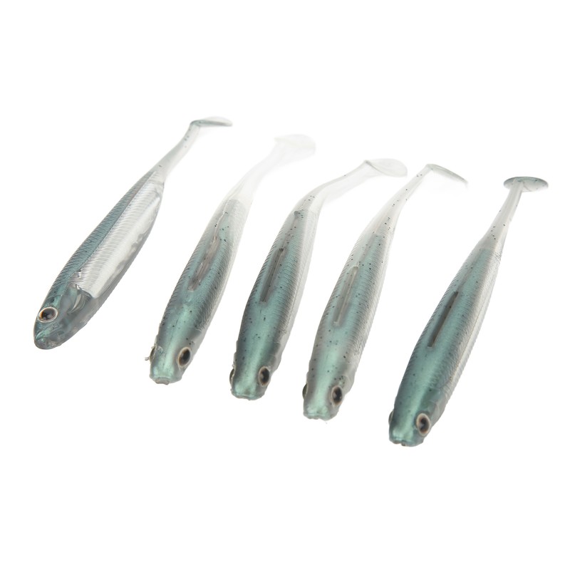 5Pcs Simulated Soft Fish Bait 3D Eyes Environmentally Friendly Silicone