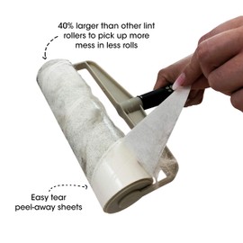Spotty Supersize Extra Sticky, Adhesive Lint Roller Refill, Pet Cat & Dog Hair Remover for Clothes and Furniture, 60 Sheet ct