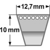 XPA 1120 Lw Gates Quad-Power V-Belt 10 x 12.7 Profile