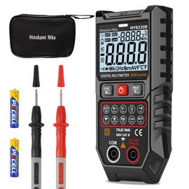 Hinokami Nika Tester Digital Auto-Range, Static Capacitance Non-Contact Voltage Detection Function, Ultra-Light Multimeter 4000 Counts Smart/Manual Dual Mode, True RMS Voltage Detector for Car, AC/DC