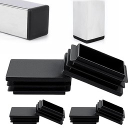 Zaky Lamellar Plugs for Rectangular Pipe, 200 x 100 mm, Pipe Cover, Made of High-Quality Polyethylene Plastic Plugs, End Plugs, Caps Sliders, Pipe Plugs, Rectangular, Pack of 2