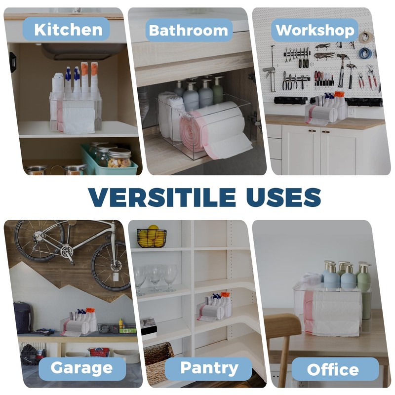 Storage Standard Trash Bag Kitchen and Bathroom Organizer - Large