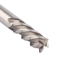 TOPINCN 4 Flute End Mill Straight 1/4" Shank Diameter Hss High Speed Steel Flutes End Mills 1/4" Working Cutter Cnc Rotary Tool Accessory