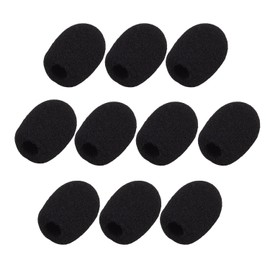 10 Pack Mini Lapel Headset Microphone Windscreen Foam Cover