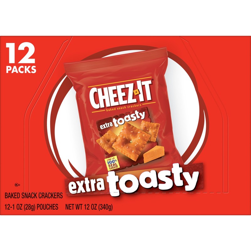 Cheez-It Cheese Crackers, Baked Snack Crackers, Office and Kids Snacks,