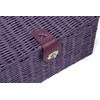 Arpan Medium Resin Woven Storage Basket Box With Lid &