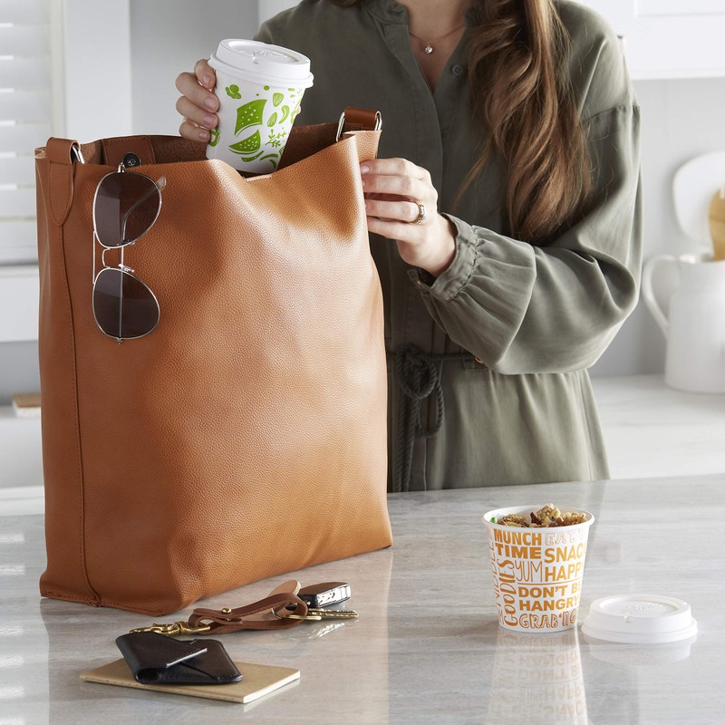 Dixie To Go Snack Cups with Lids, 10 Ounce Travel