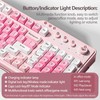 AULA F3099 Wireless Keyboard, 99-key Layout Wireless Keyboard, Fashionable Color