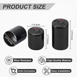 4 Point Docking Hardware Cover for Harley Touring Electra Glide Road King Road Glide Street Glide 2009-2025 | Detachable Docking Magnet Caps (Black)