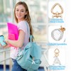 [PATIKIL] Alphabet Initial Letter Key Chain Cute Heart Criss Keychain
