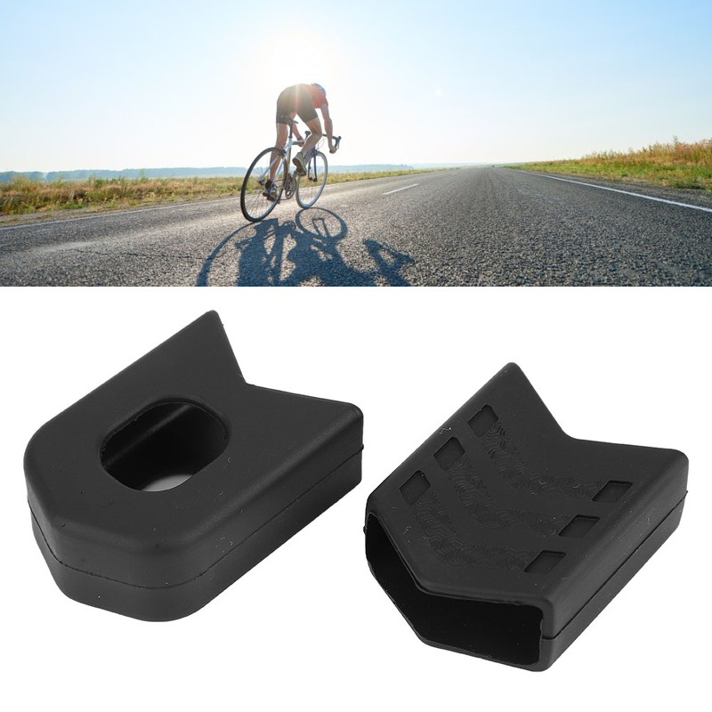 2 Pair Cycling Silicone Crank Cover Protective Case Bicycle Accessory