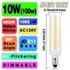 Ziomitus E11 Led Bulbs,JDE11 120V 100W Halogen Candelabra Bulbs Equiva