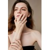 Lypic Cross Ring for Women 925 Sterling Silver Wooden Cross