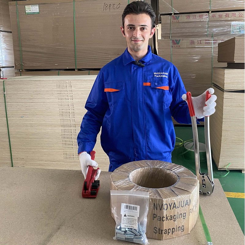 NVOYAJUAN Packaging Heavy Duty (660Lbs) Strapping Roll Coil, Plastic Polyester