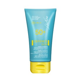 Bionike Defence Sun - Crema solare waterproof dalla consistenza leggera, protegge dai danni dei raggi solari UVA e UVB, donando una pelle protetta e rinforzata, 50 ml