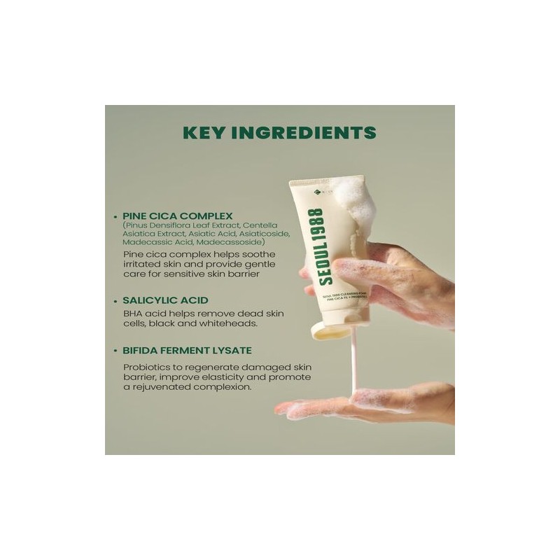 KSECRET [KSECRET]SEOUL 1988 Cleansing Foam : Pine Cica 1% +