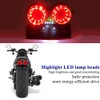 Sidaqi 40W 40-LED Motorcycle Tail Lights DC12V With License Plate