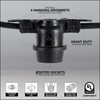 15-ft 10 Socket E26 Commercial Patio Light Stringer, Heavy Duty