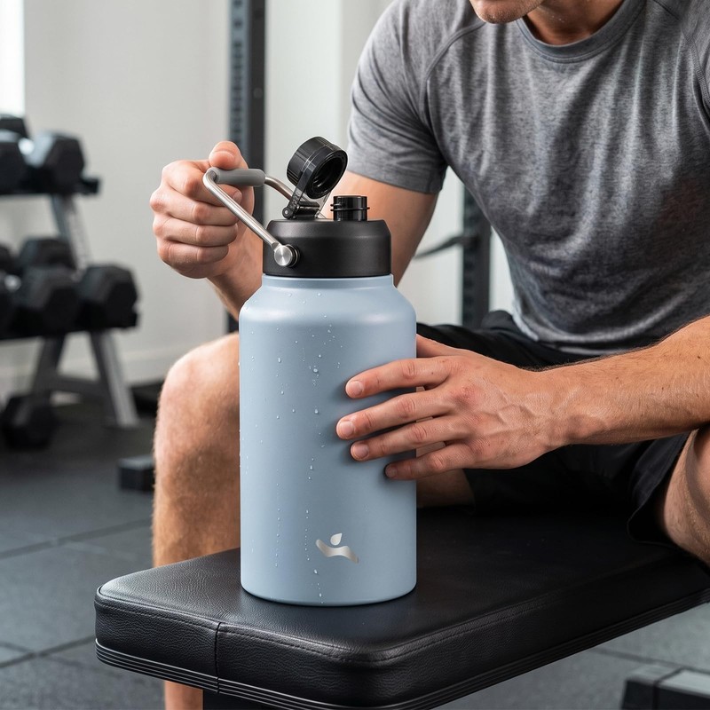 Konokyo 87 oz Insulated Stainless Steel Water Bottle Jug with