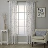 SKL Home Whispering Winds Window Curtain Panel,52x84,Gray
