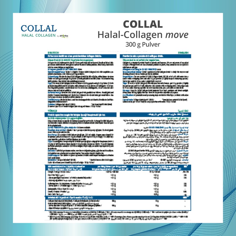 Collal Halal Collagen Move Premium Collagen Powder 300 g Doypack,