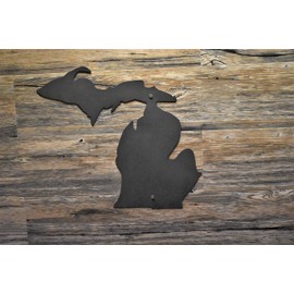LewisMetalWorkl Michigan State outline metal wall hanging art sign