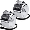 YMJOGGUE Metal Counter Hand Held Counter with Hook and Ring