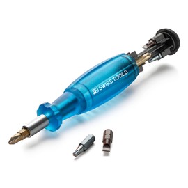 PB SWISS TOOLS 6464.BLUE Multicraft C6 Driver Bit Set of 8 Interchangeable Screwdriver Insider Blue