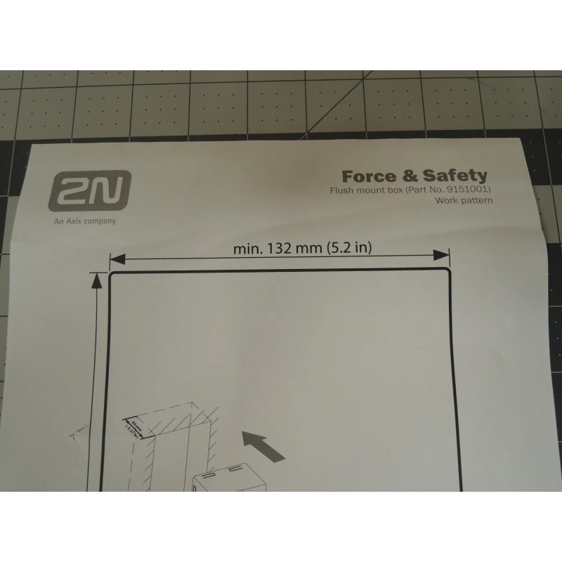 2N Axis 9151001 Recessed solid wall mounting box for Helios