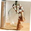 GLEAVI Farmhouse Beads Garland with Tassel Decorative Bead String Hanging