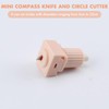 HAUSTGO Circle Cutter for Crafts, Cuts 1” - 4” (2-11cm)